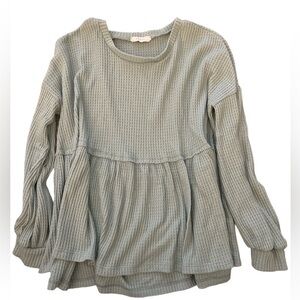 Entro Babydoll‎ Top | Sea Foam Green | Small